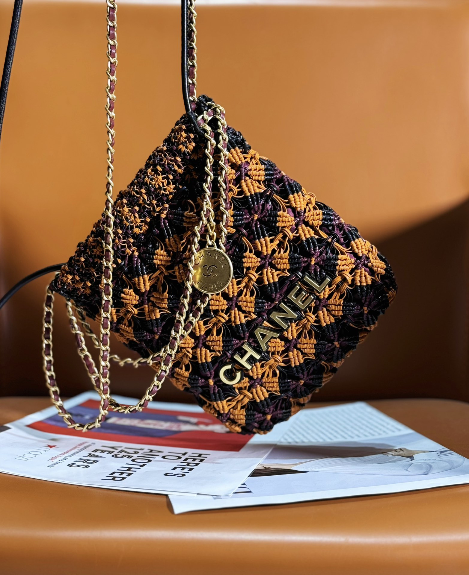 Ch*el 22 mini handbag 23x18.5x6cm