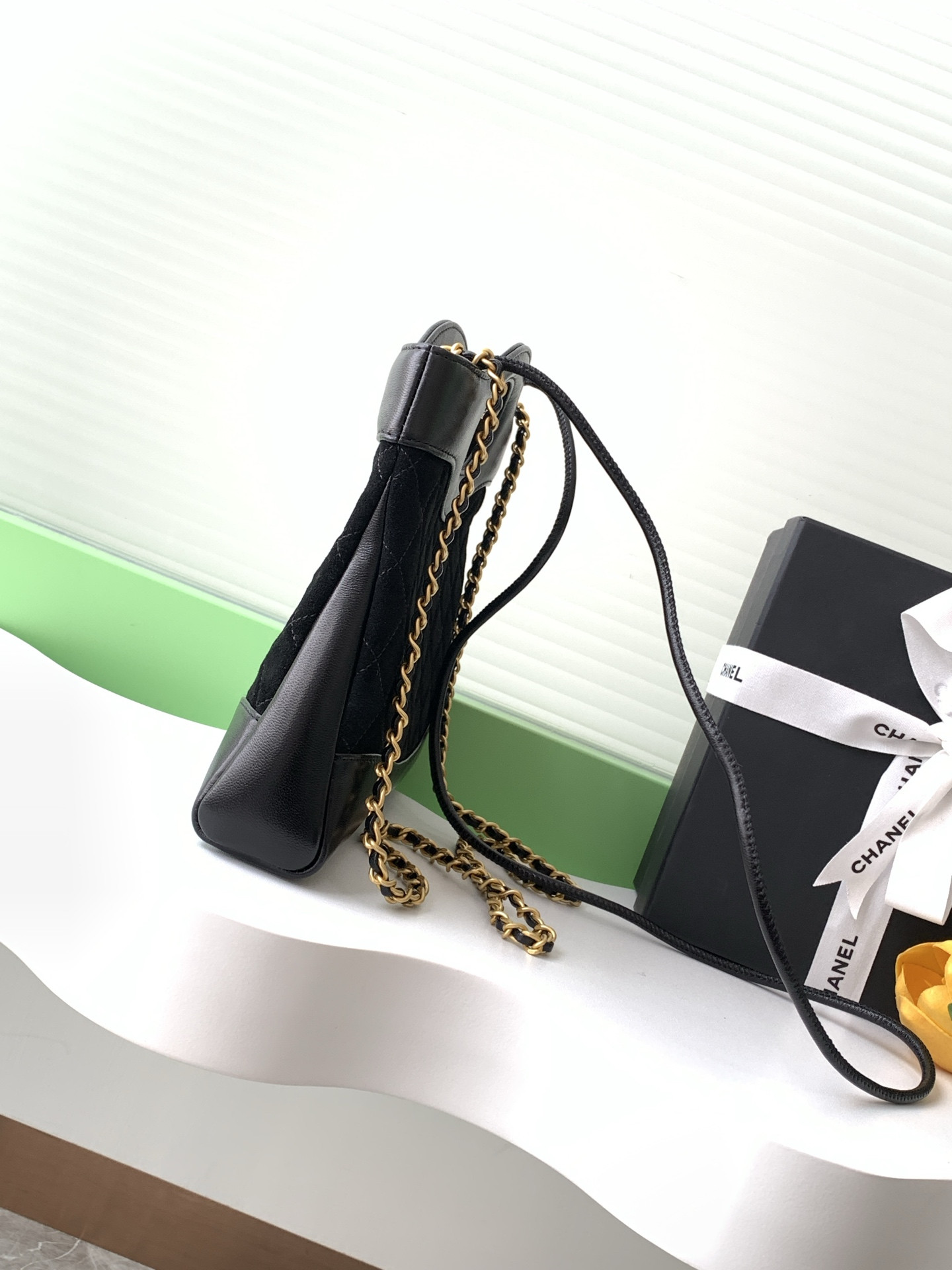 Ch*el 31 mini shopping bag lambskin & gold-tone metal 22x23x5cm