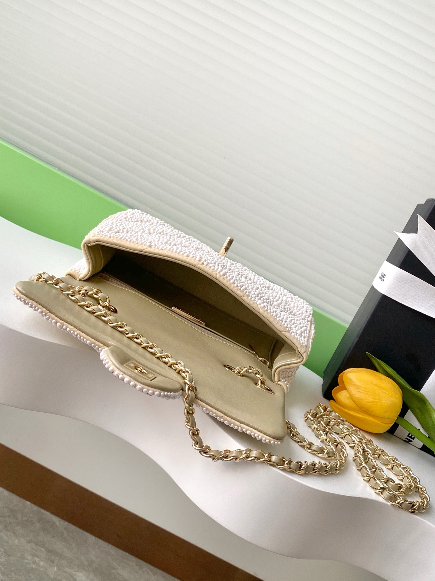 Ch*el cf evening bag  as4297 13x21x8cm