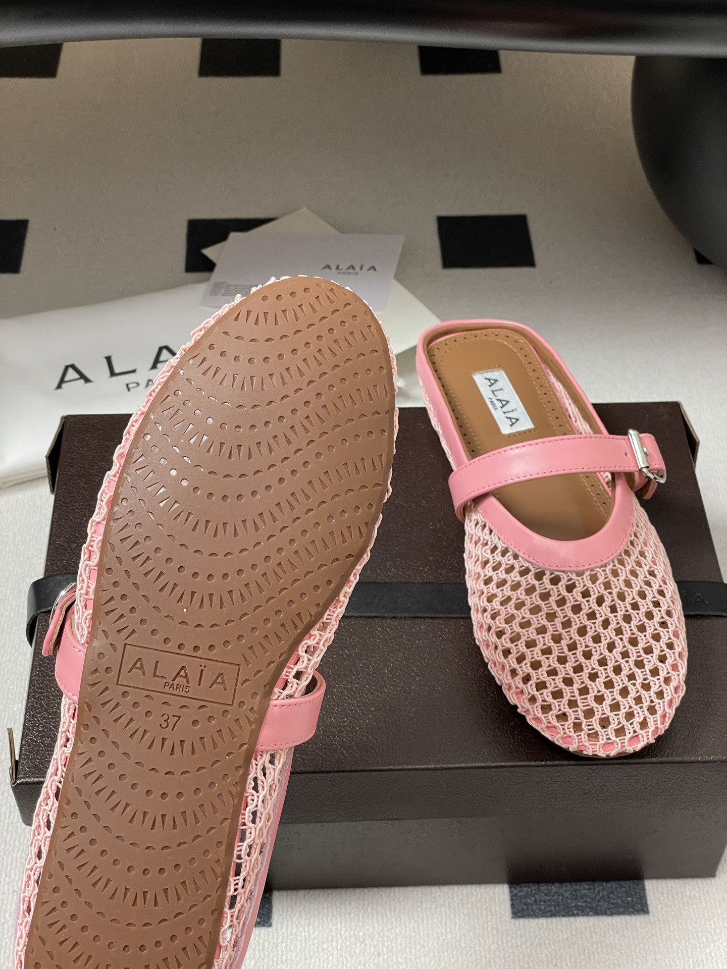 UA Alaia Flat Mules(Customized Size 7-10 days production time)