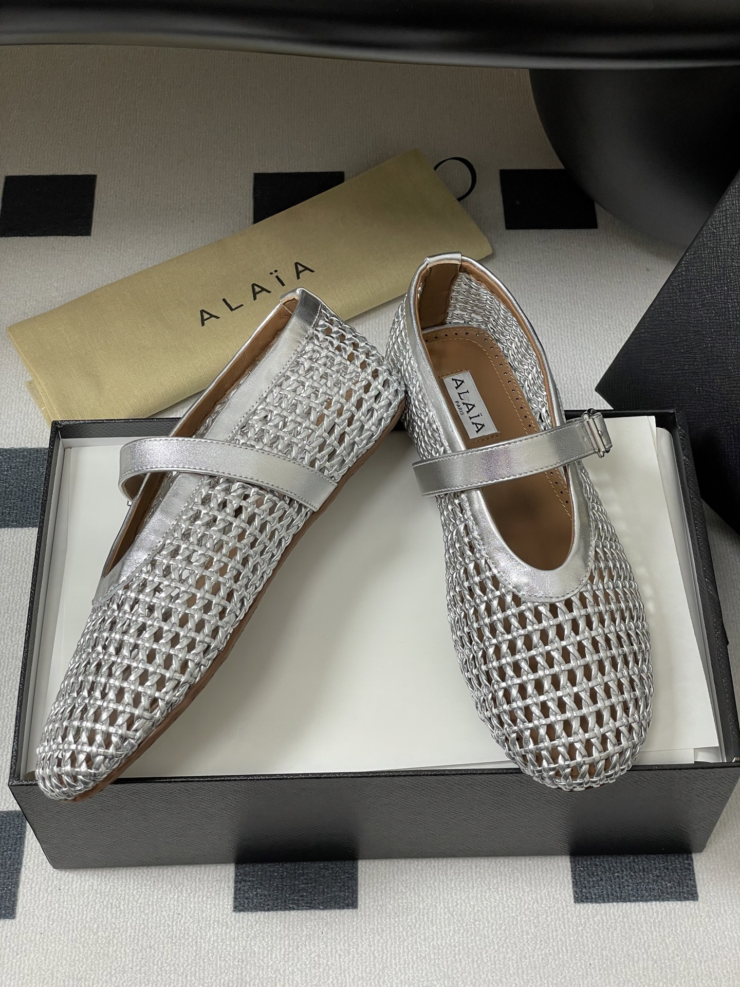 UA Alaïa BRAIDED BALLET FLATS(Customized Size 7-10 days production time)