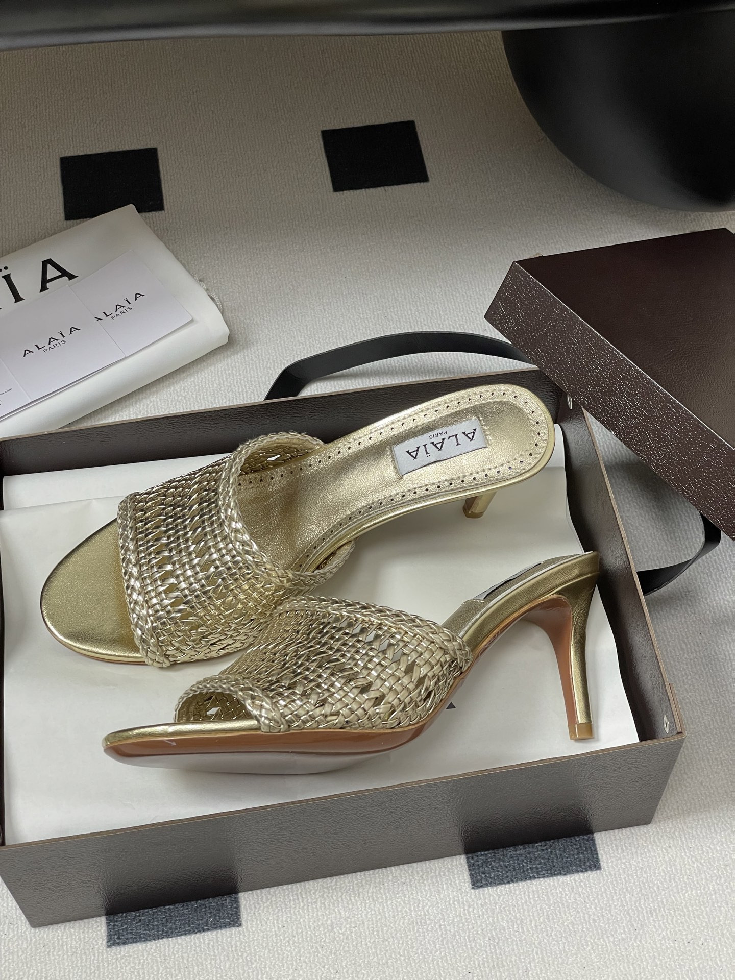 UA Alaia Heeled slippers 7cm Heel(Customized Size 7-10 days production time)