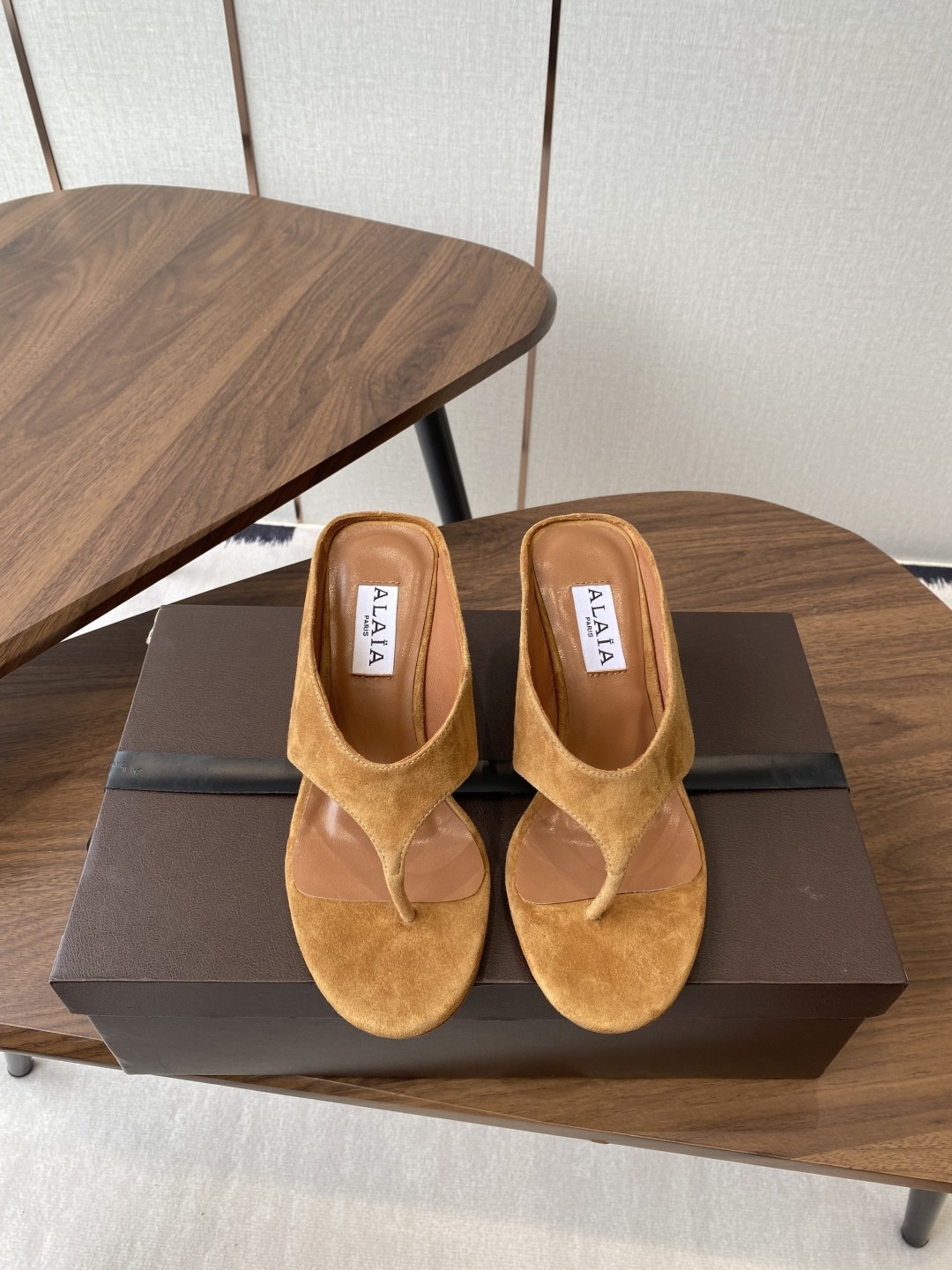 UA Alaia Wedge Cube Satin Sandal(Customized Size 7-10 days production time)