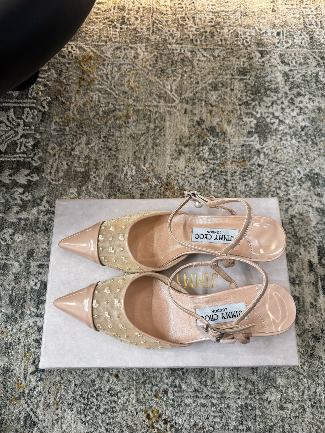ua Ji*y Ch* aren slingbacks 4.5cm