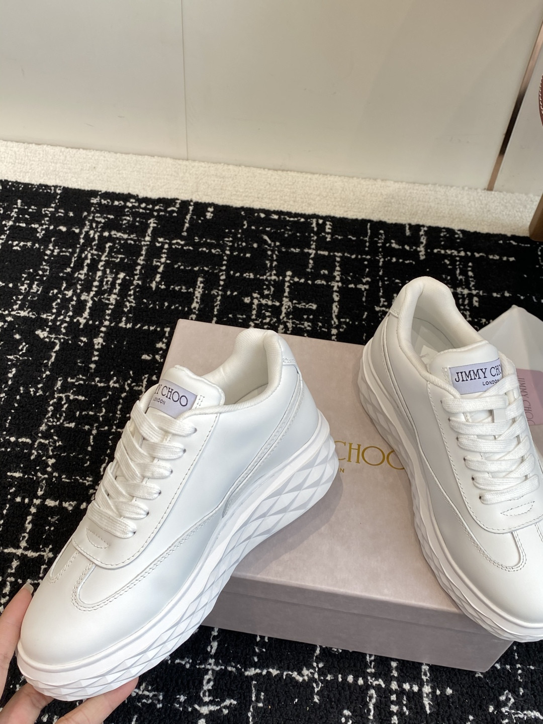 ua ji*y ch* Di*m*nd light maxi f sneakers